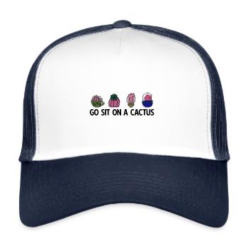 Landschaftsgärtner Hobbygärtner Gärtner - Trucker Cap - Weiß/Navy - Vorne