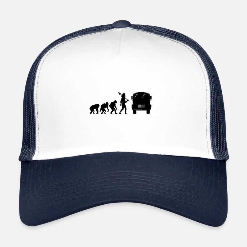 Evolution Bus Schule Bus Fahrer Fahren Busman Trucker Cap
