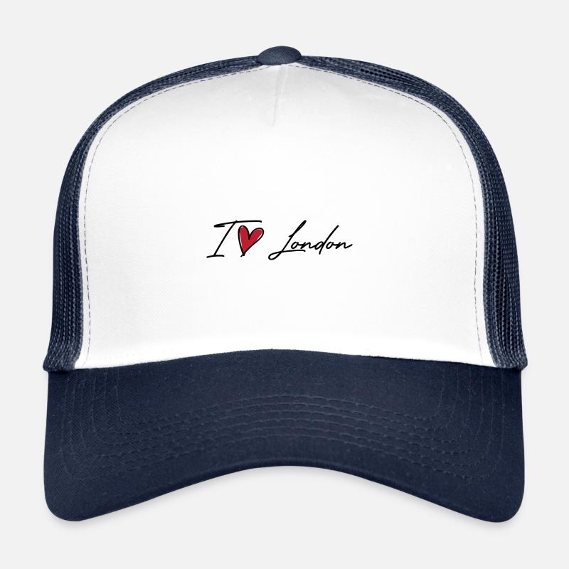 J’aime Londres - Casquette trucker  - blanc/marine