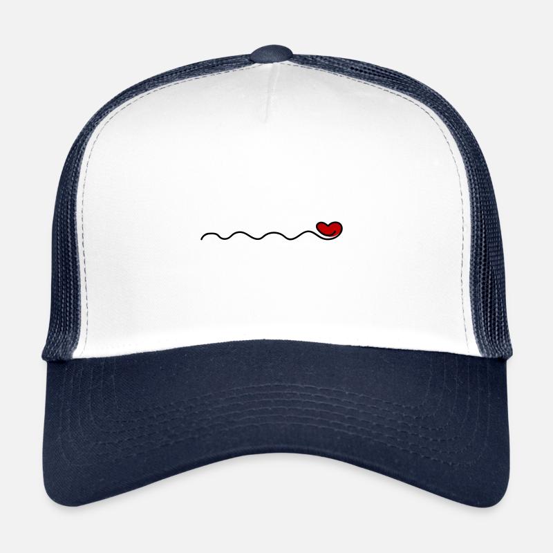 ornements de cœur Casquette trucker 