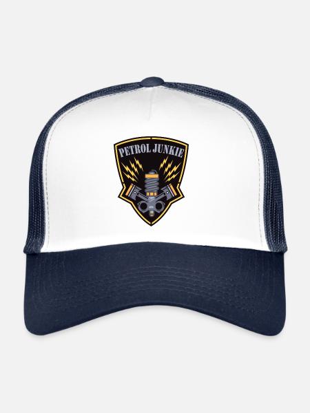 Idées de cadeau de tournevis d'amoureux de voiture - Casquette trucker  - blanc/marine - Devant