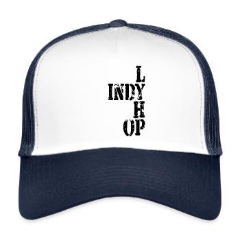 Lindy Hop Dancing - Trucker Cap - white/navy - Front