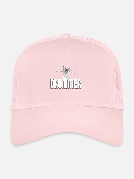 drummer - Trucker Cap - pale pink - Front