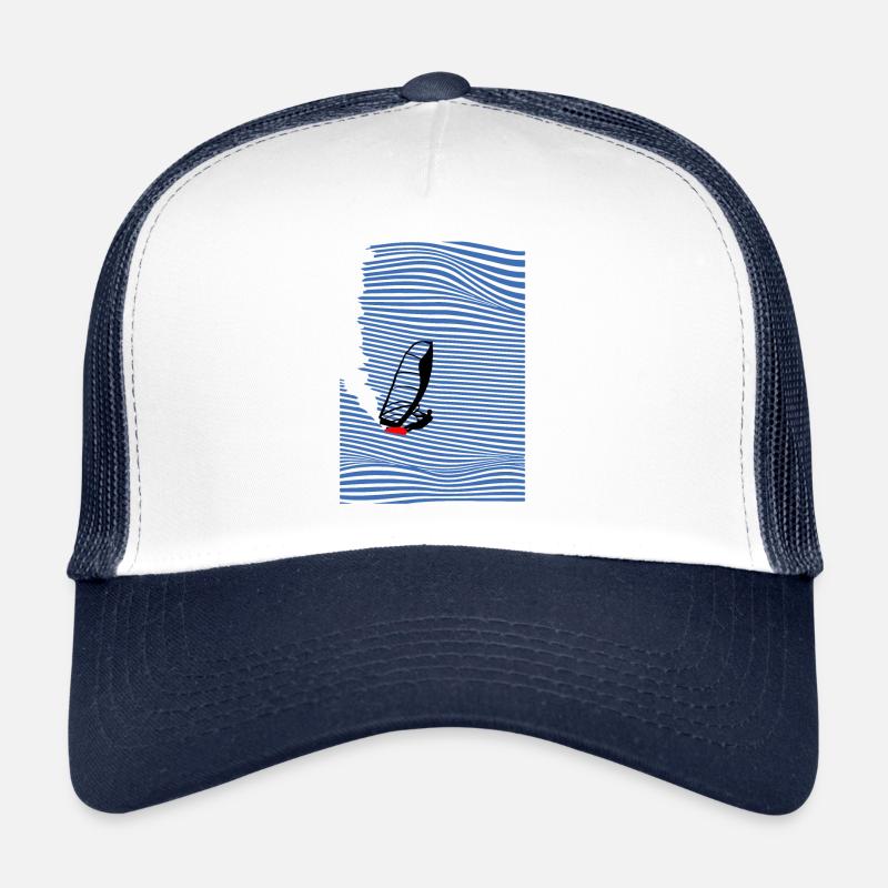 Windsurfers Windsurfing Wave - Trucker Cap - white/navy