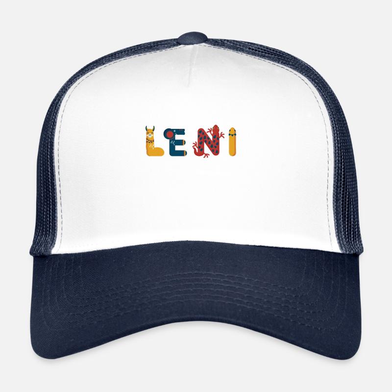 Leni - Trucker Cap - Weiß/Navy