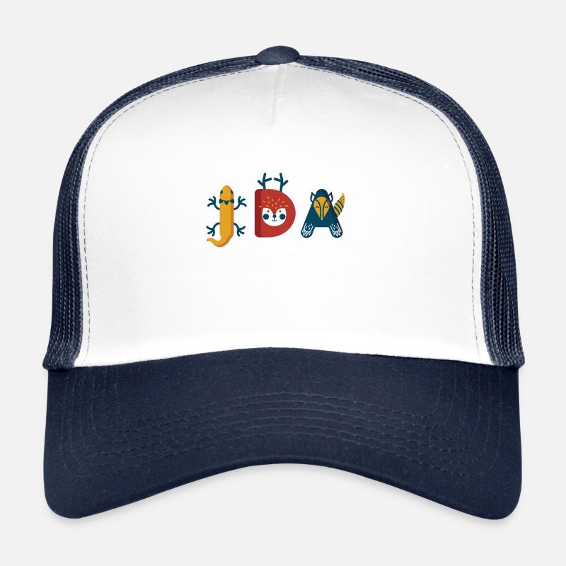 Ida - Trucker Cap - Weiß/Navy