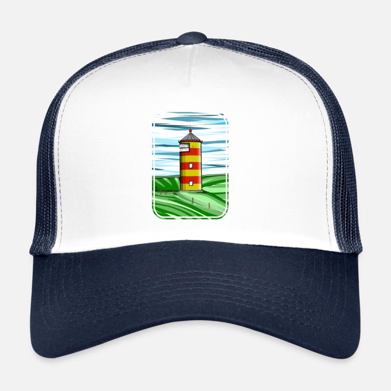 Pilsumer Leuchtturm Germany - Trucker Cap - Weiß/Navy