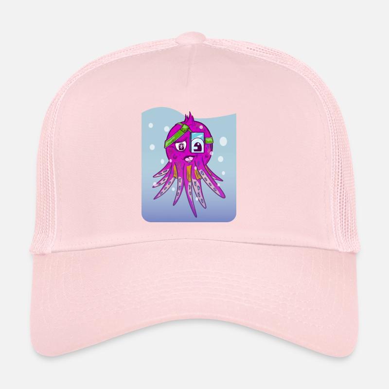 Cute pink octopus Trucker Cap