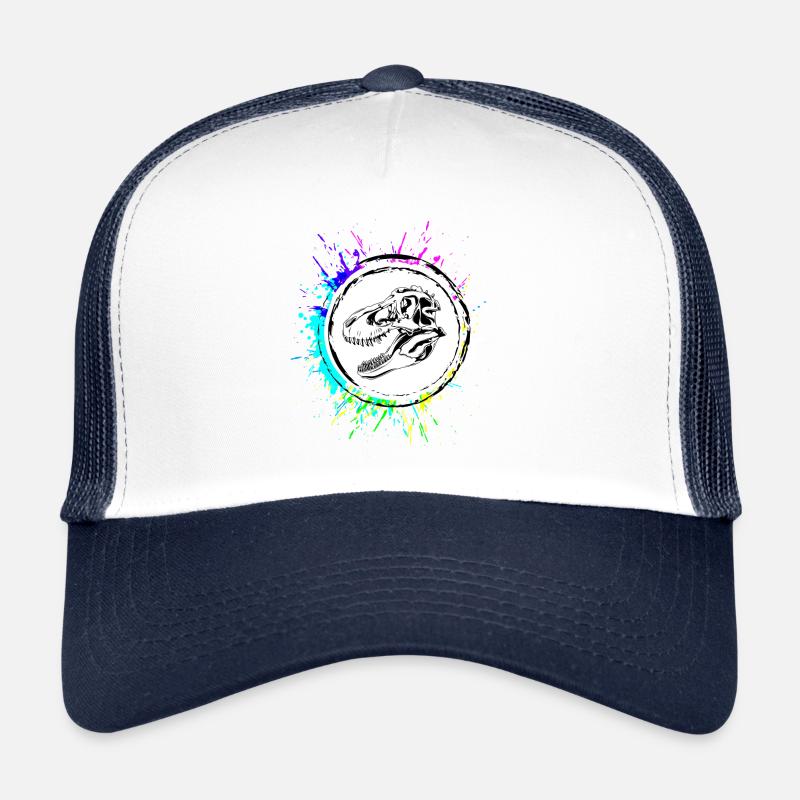 Squelette de dinosaure Tête de T Rex Casquette trucker 