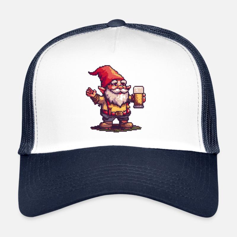Gartenzwerg Bier Pixel Trucker Cap