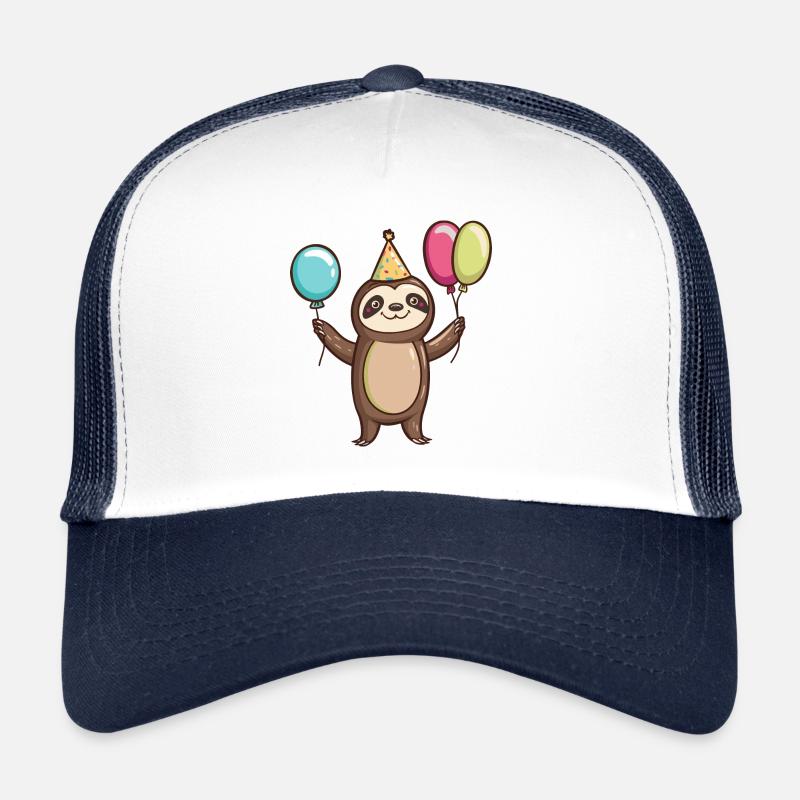 Sloth Birthday Comic Trucker Cap