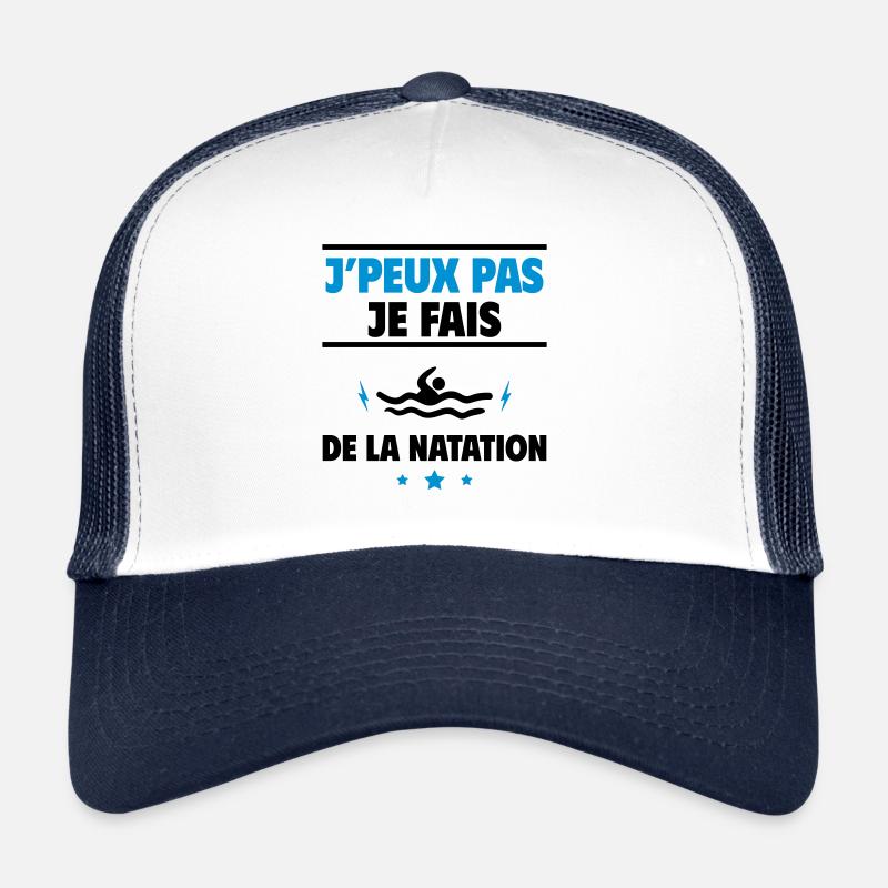 Je fais de la natation, nageur,nageuse Casquette trucker 