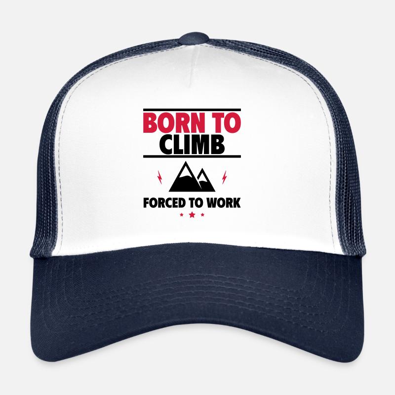 Born to climb - Trucker Cap - white/navy