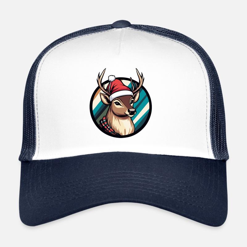 Deer Christmas Christmas Trucker Cap
