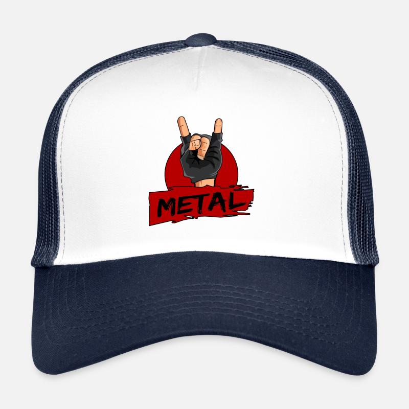 Heavy Metal Hand Geschenk Trucker Cap