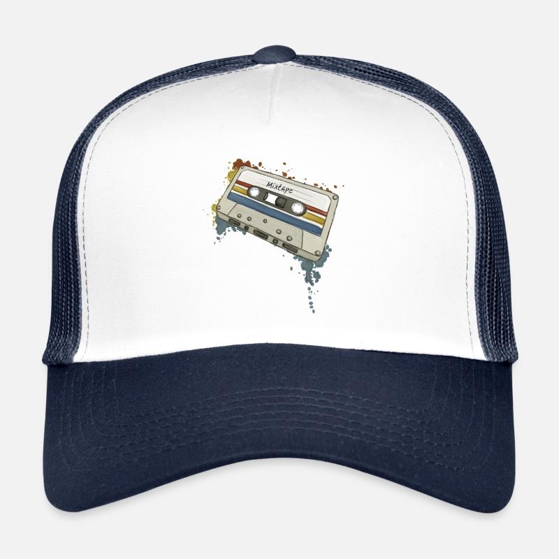 Mixtape de style rétro Funky Oldschool Cassette Casquette trucker 