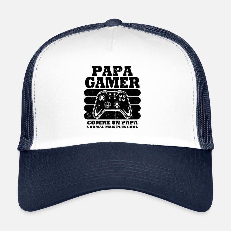 Papa gamer comme un papa normal Casquette trucker 