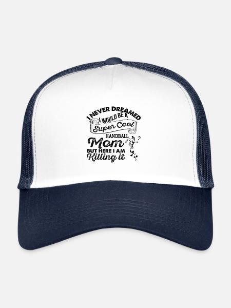 handball - Casquette trucker  - blanc/marine - Devant