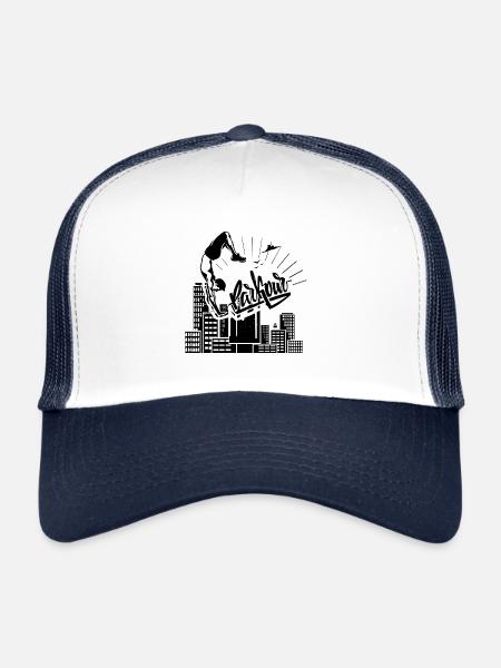 Parkour - Trucker Cap - white/navy - Front