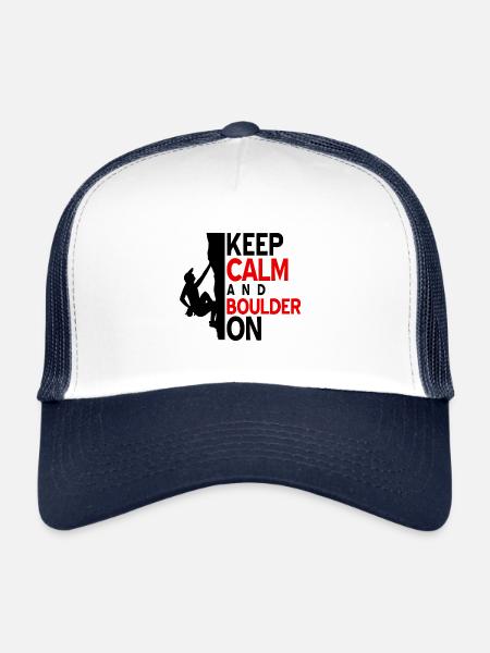 Bouldering - Trucker Cap - white/navy - Front
