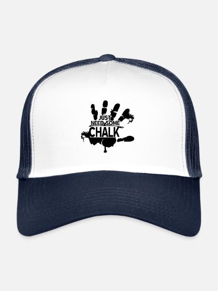 Bouldering - Trucker Cap - white/navy - Front