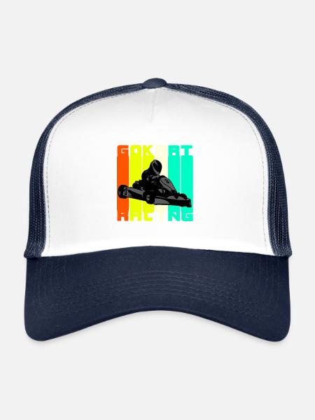 Go Kart - Casquette trucker  - blanc/marine - Devant
