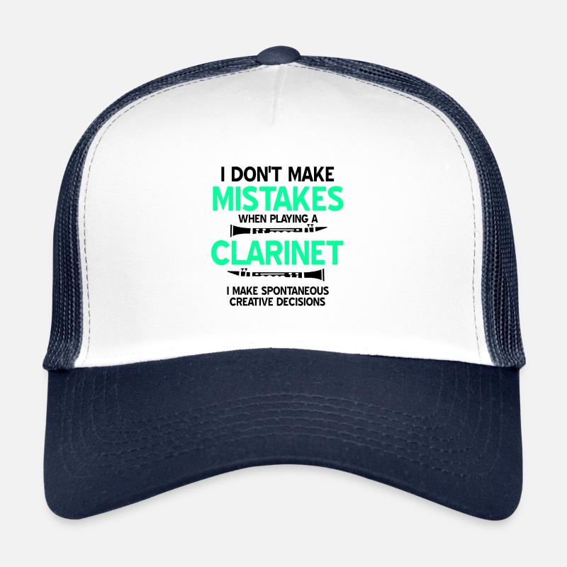 Clarinette - Casquette trucker  - blanc/marine