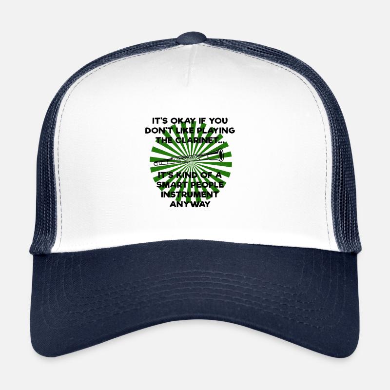Clarinette - Casquette trucker  - blanc/marine