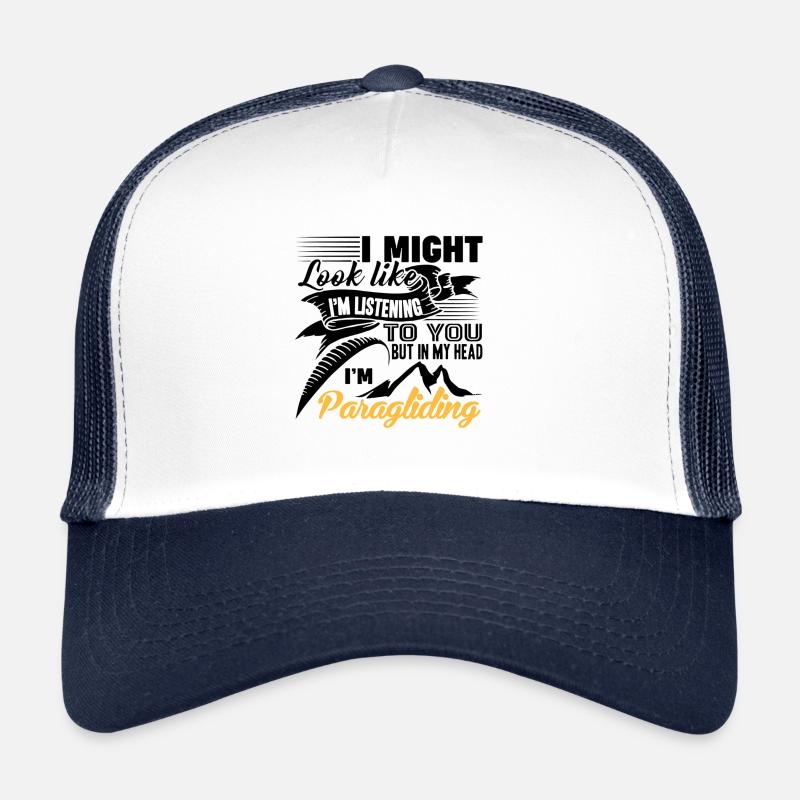 Paragliding - Trucker Cap - Weiß/Navy