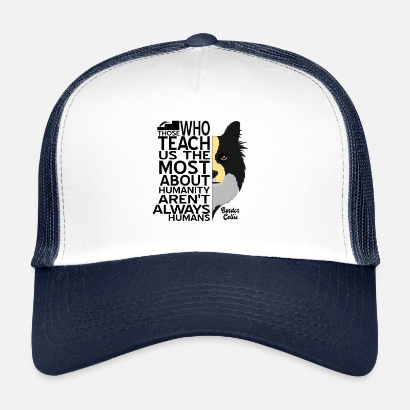 Border Collie - Trucker Cap - white/navy
