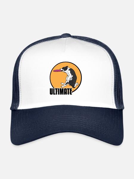 Border Collie - Trucker Cap - white/navy - Front