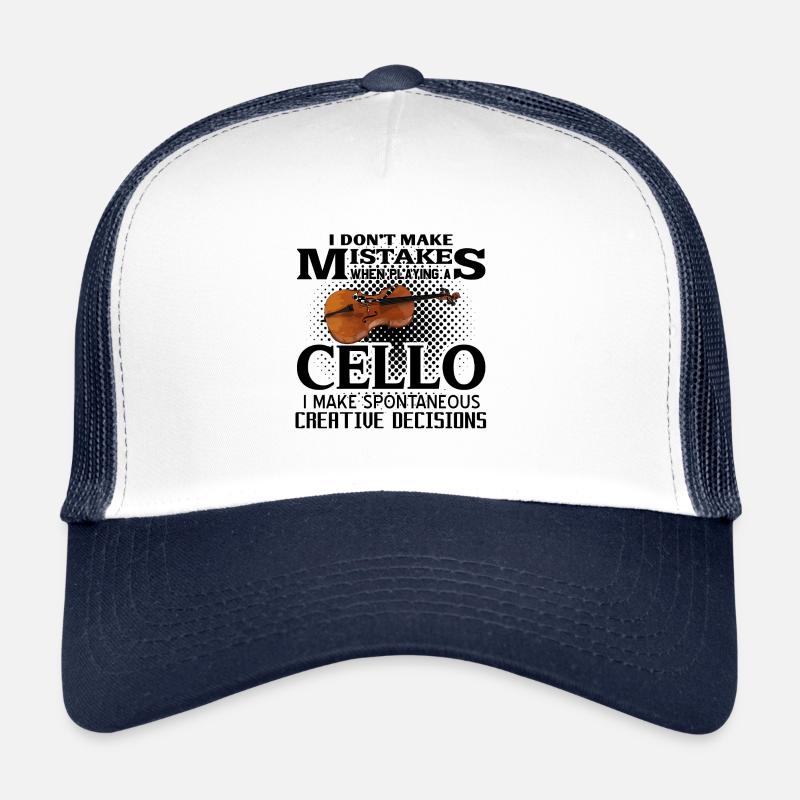 Violoncelle - Casquette trucker  - blanc/marine