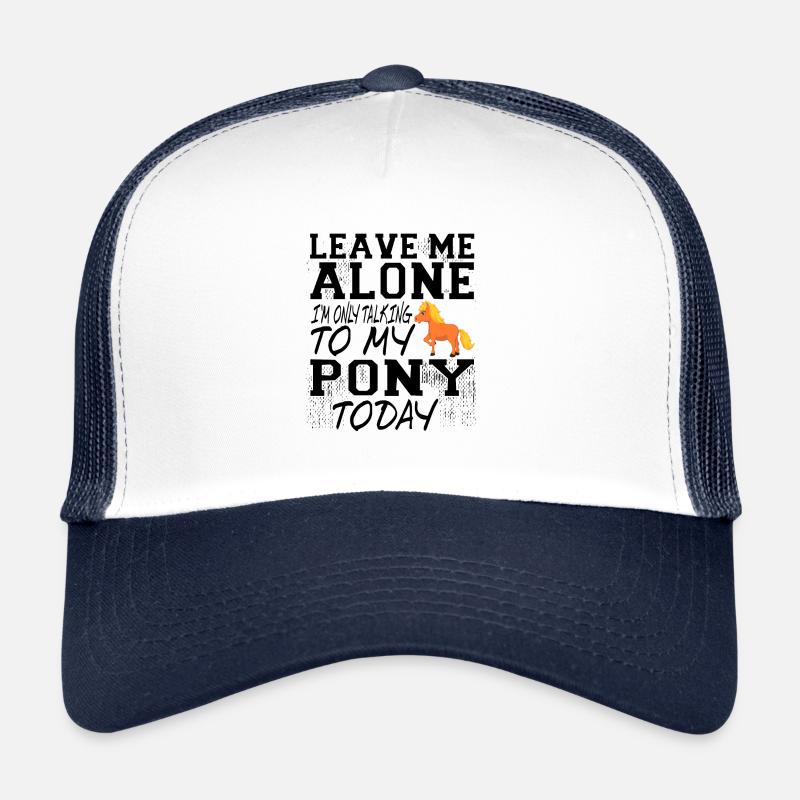 Poney - Casquette trucker - blanc/marine