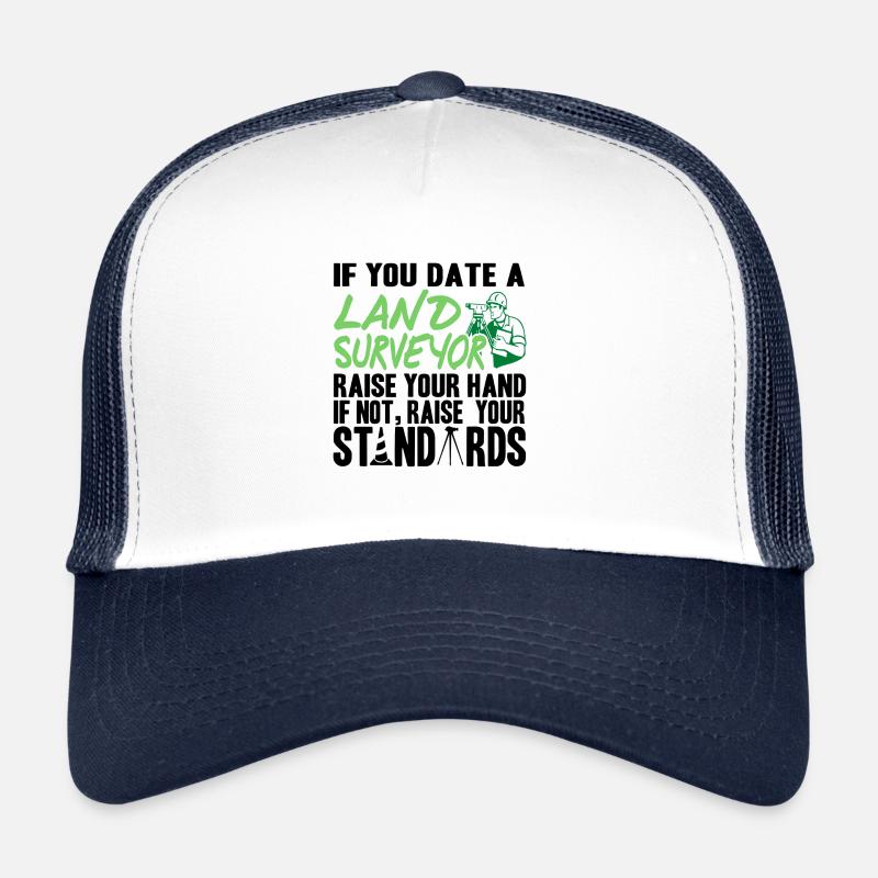 Cadeau d'emploi d'arpenteur arpenteur Casquette trucker 