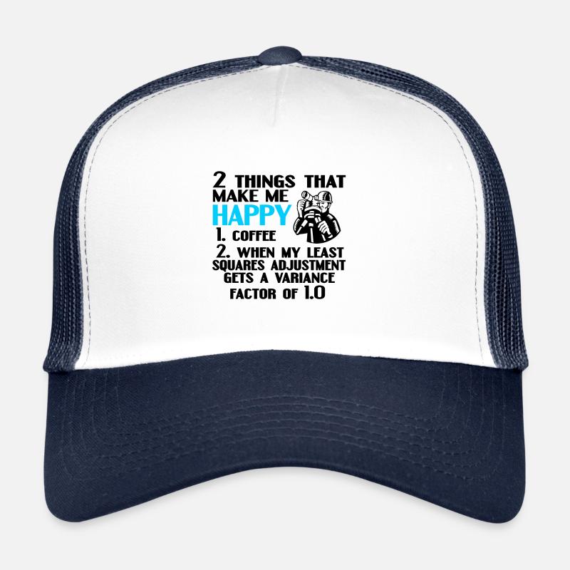 Cadeau d'emploi d'arpenteur arpenteur Casquette trucker 