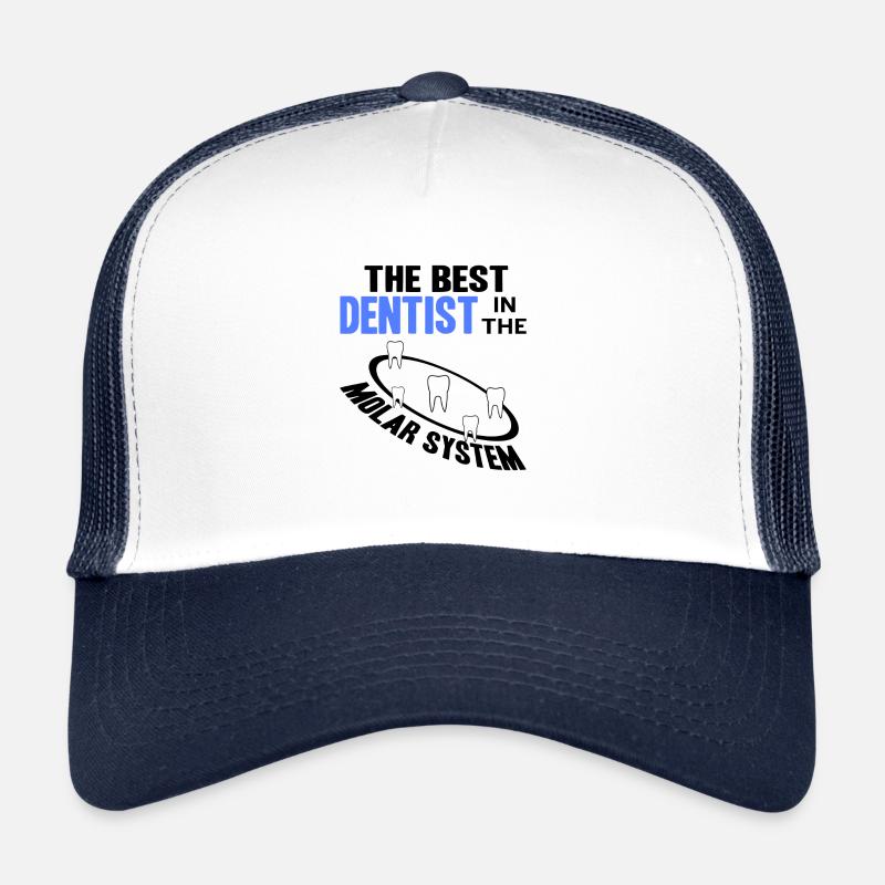 Zahnarzt - Trucker Cap - Weiß/Navy