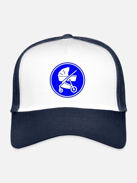 Stroller baby - Trucker Cap - white/navy - Front
