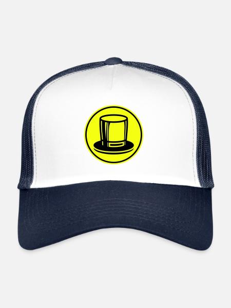 Cylindre Groom - Casquette trucker  - blanc/marine - Devant