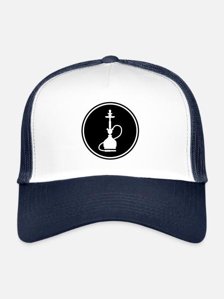 Bong Smoking - Trucker Cap - white/navy - Front