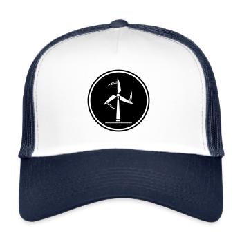 Energie Windrad - Trucker Cap - Weiß/Navy - Vorne