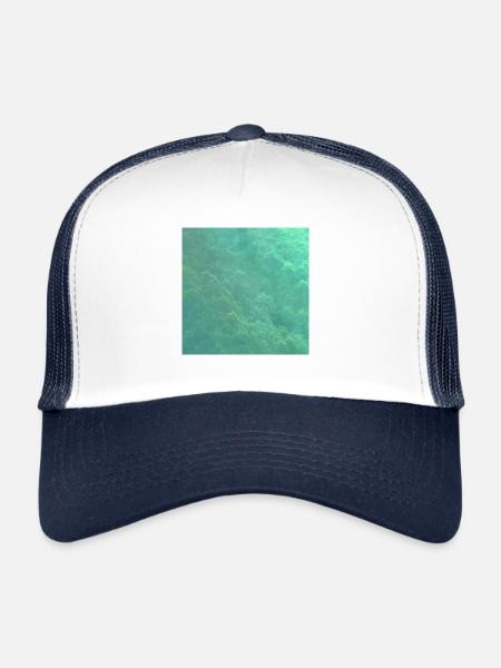 Luminous forest - Trucker Cap - white/navy - Front