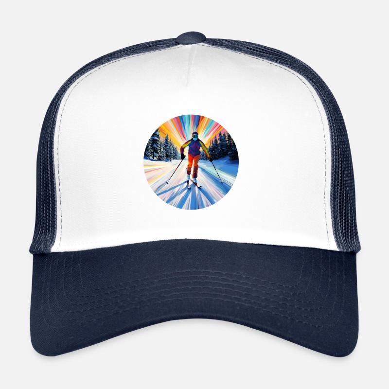 Skieurs sur les pistes Casquette trucker 