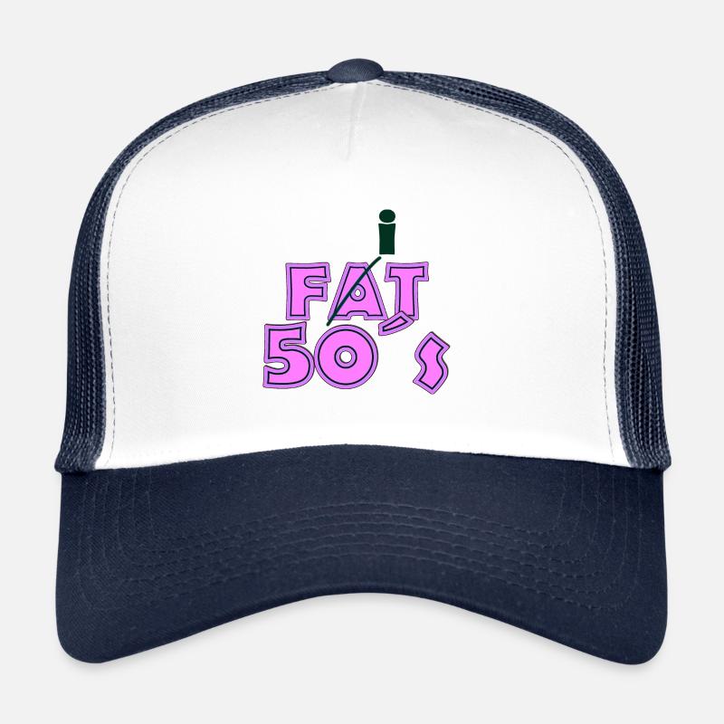 Fat Années 50 Rose Vert Foncé Casquette trucker 
