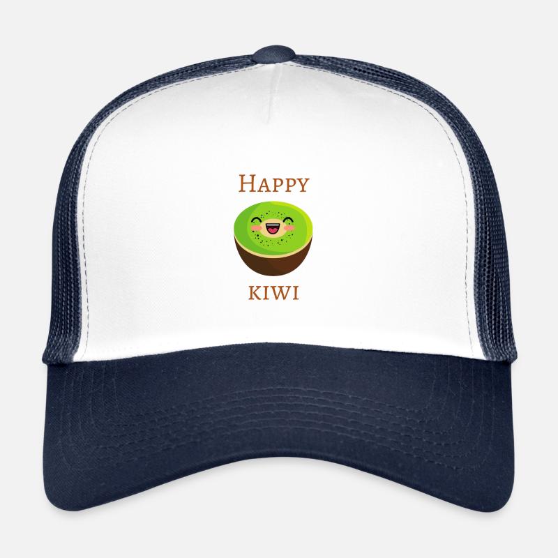 Kiwi - Trucker Cap - Weiß/Navy