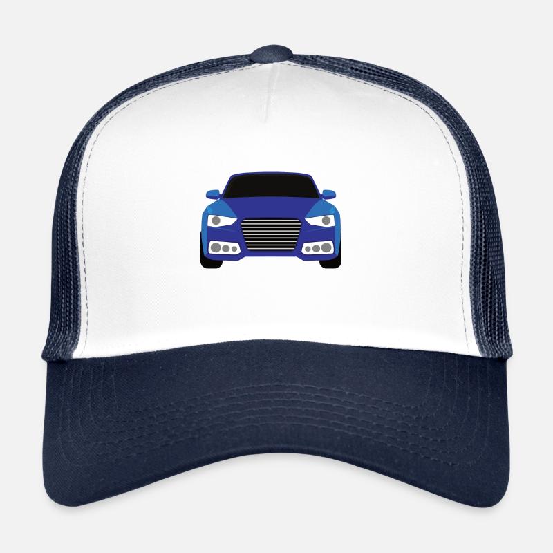 Blue car graphic design Trucker Cap