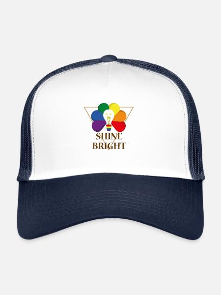 Shine Bright - Trucker Cap - white/navy - Front