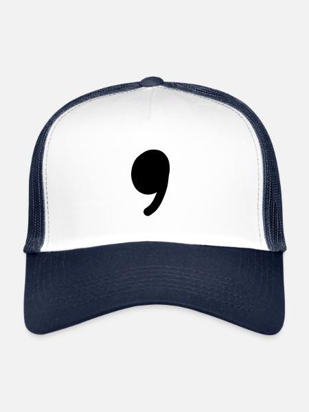 en - Casquette trucker  - blanc/marine - Devant