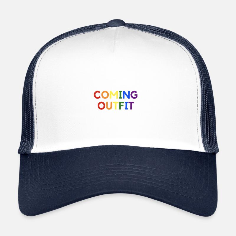 Coming Out Schwul Lesbisch Bi LGBT Regenbogen Trucker Cap