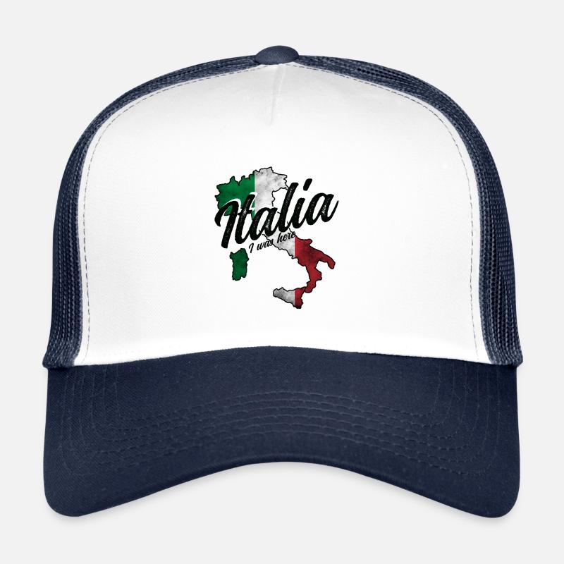 Italien Urlaub Geschenk - Trucker Cap - Weiß/Navy