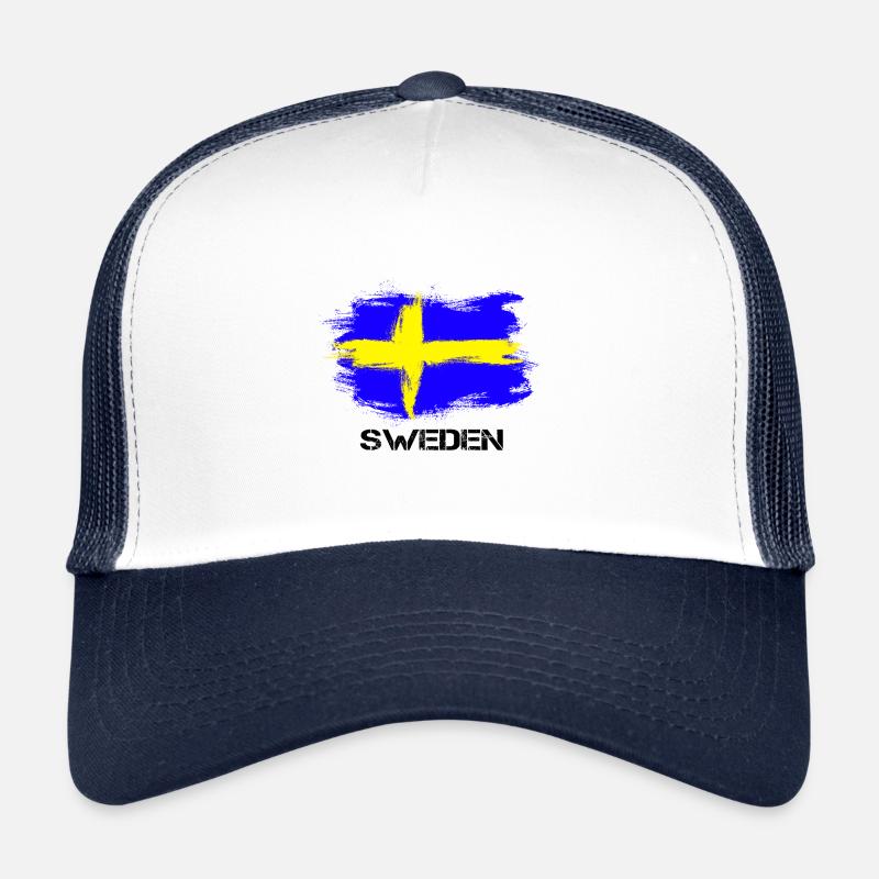 Suède Suède Sverige flag Casquette trucker 